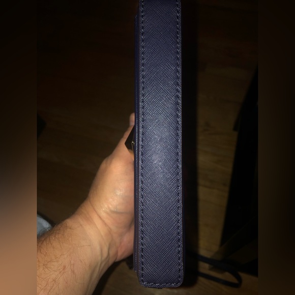 Kate Spade Newbury Lane Sally Small Dark Navy Blue Purse - Picture 3 of 10